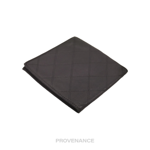 🔴 Chanel 6CC Bifold Wallet - Black Quilted Calfskin - Picture 3 of 8